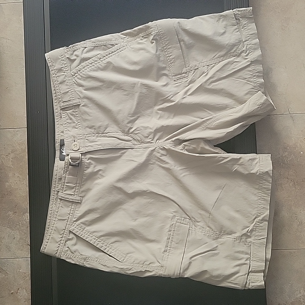 REI tan cargo shorts
